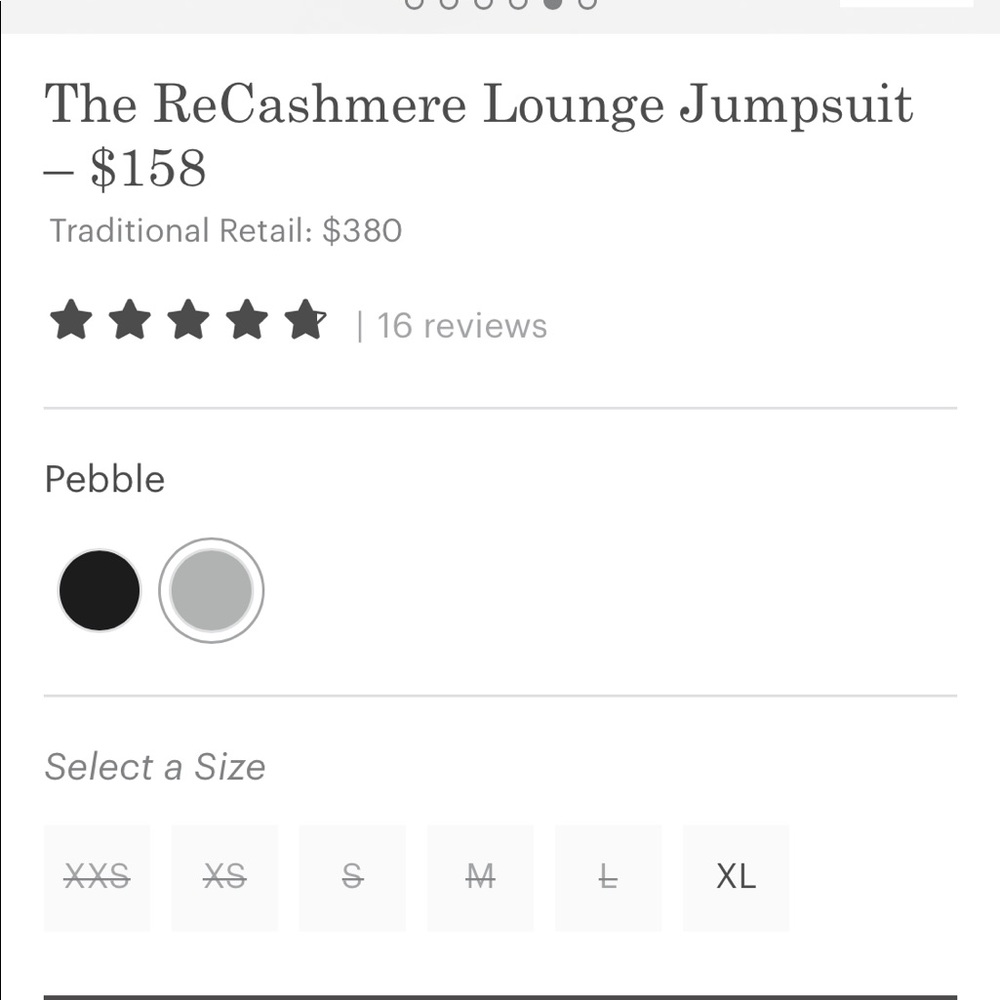 SOLD x2 NWT - The ReCashmere Lounge Jumpsuit - Picture 6 of 8